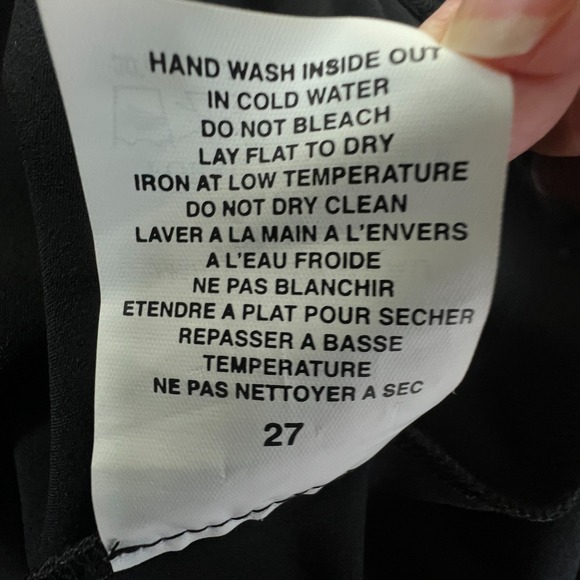 Sympli Top Womens 12 Black Long Sleeve Relaxed Fit Stretch Knit Elevated Basic - Picture 10 of 11